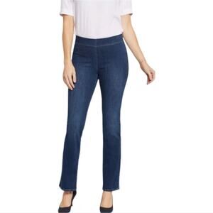 NYDJ Pull on Slim Bootcut Jeans Medium Wash Plus Size 2XL Tall 20 22 New 21 x 34